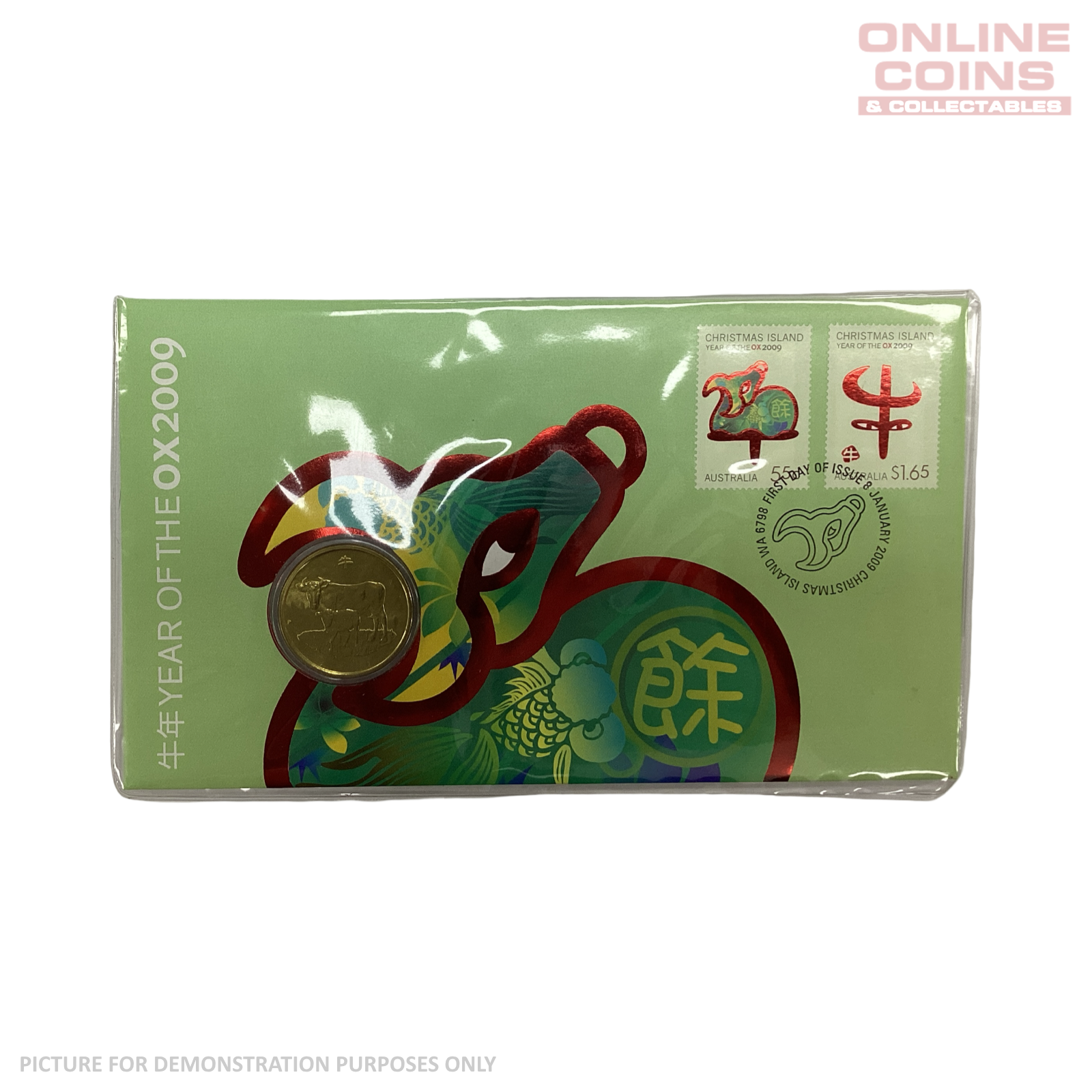 2009 - Australia Post - $1 Chinese Zodiac PNC - Year Of The Ox